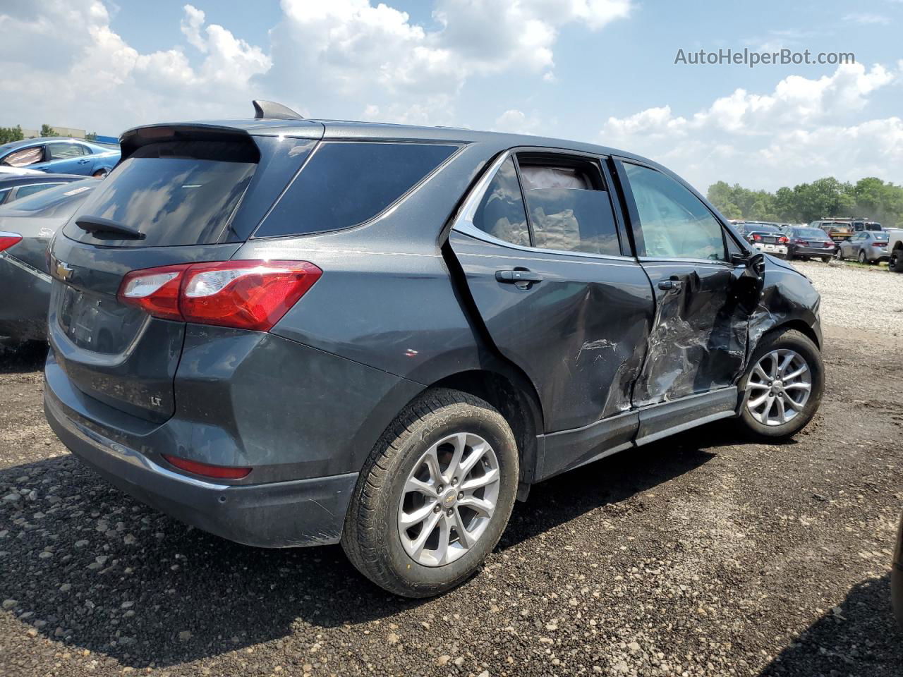 2019 Chevrolet Equinox Lt Gray vin: 3GNAXJEV5KS646521