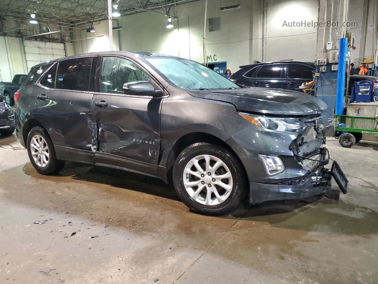 2018 Chevrolet Equinox Lt Gray vin: 3GNAXJEV6JL387059