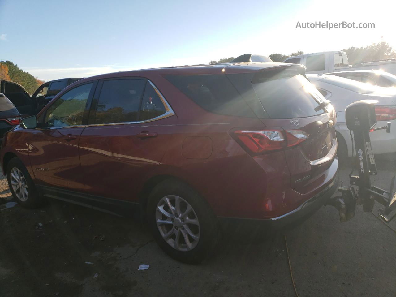 2018 Chevrolet Equinox Lt Бордовый vin: 3GNAXJEV6JS518304