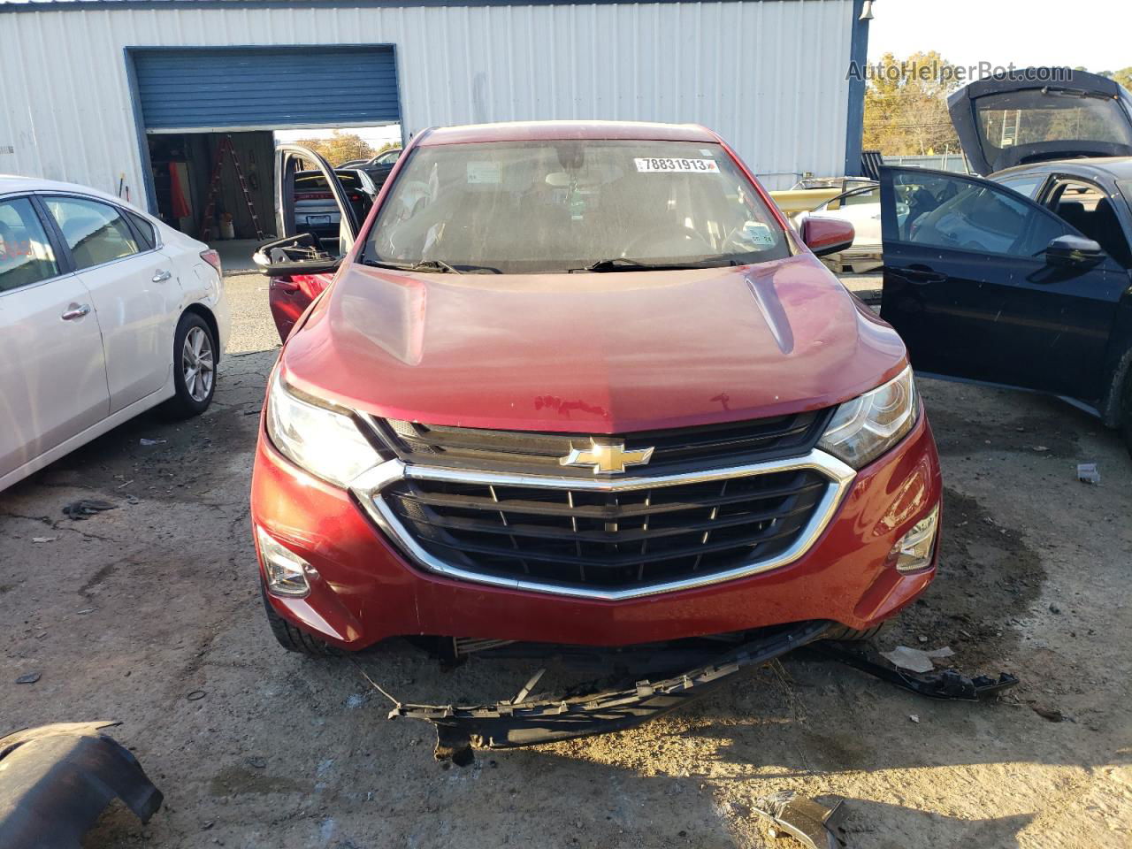 2018 Chevrolet Equinox Lt Бордовый vin: 3GNAXJEV6JS518304