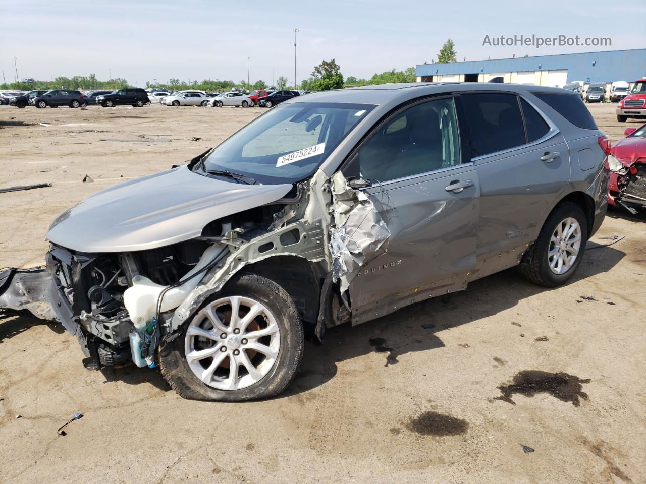 2018 Chevrolet Equinox Lt Brown vin: 3GNAXJEV6JS535247