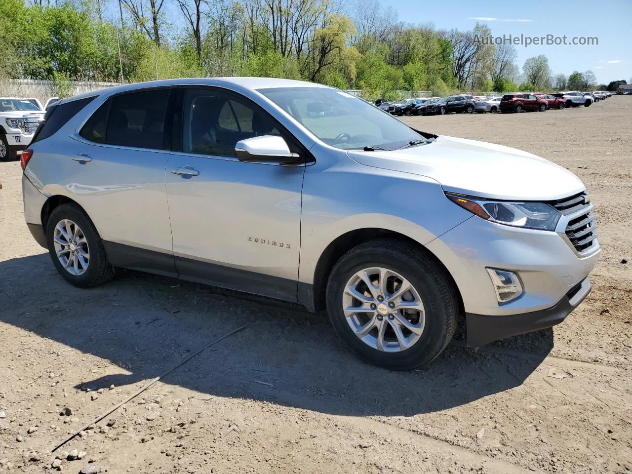 2019 Chevrolet Equinox Lt Silver vin: 3GNAXJEV6KS623927