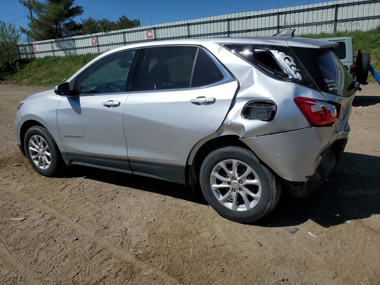 2019 Chevrolet Equinox Lt Silver vin: 3GNAXJEV6KS623927