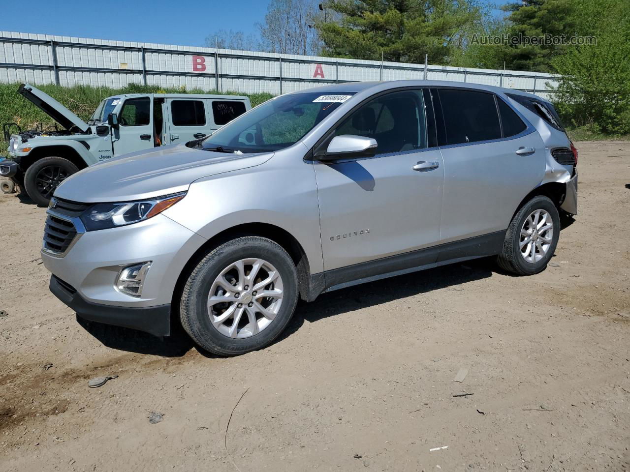 2019 Chevrolet Equinox Lt Silver vin: 3GNAXJEV6KS623927