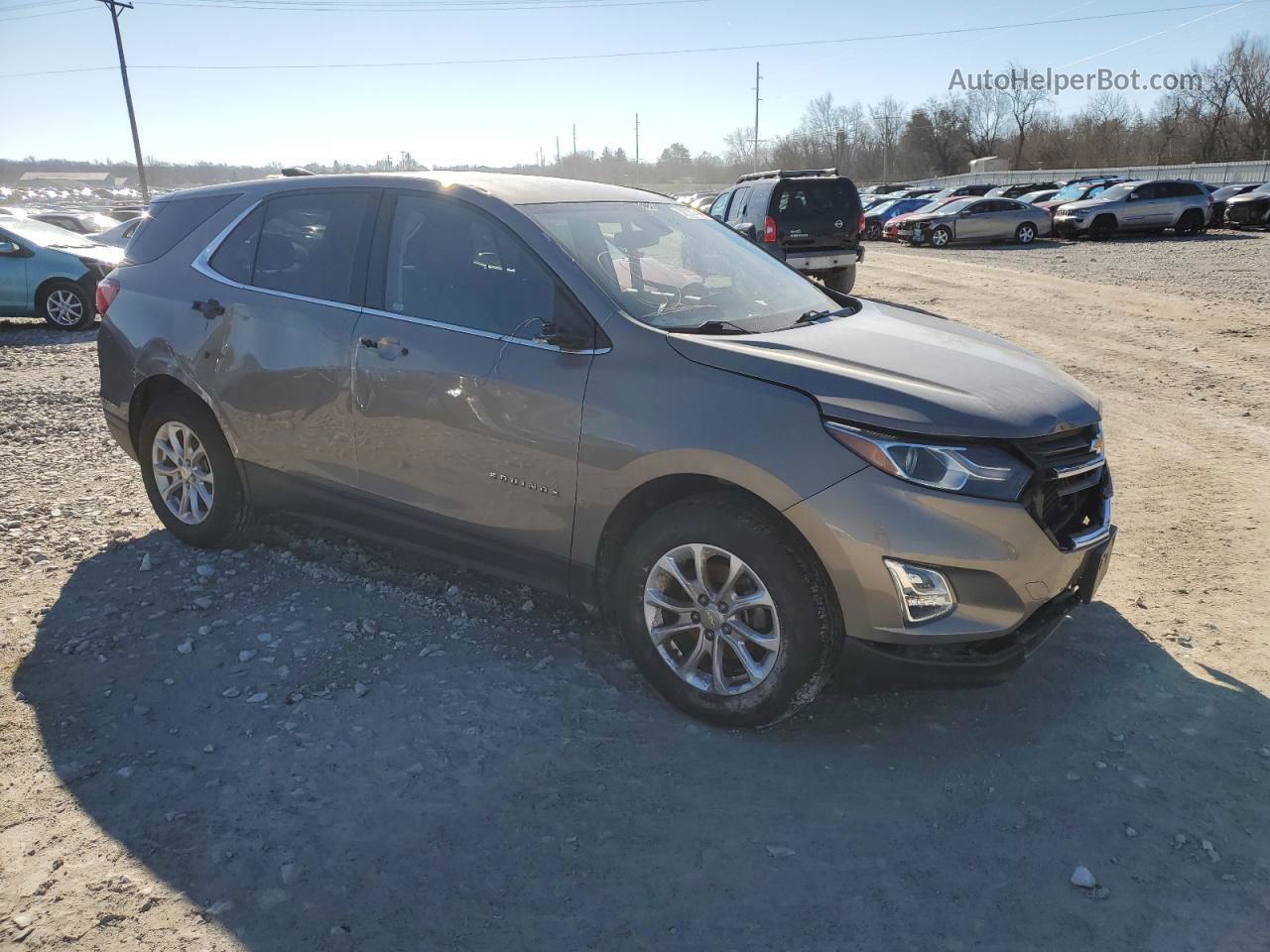 2018 Chevrolet Equinox Lt Tan vin: 3GNAXJEV7JL108427