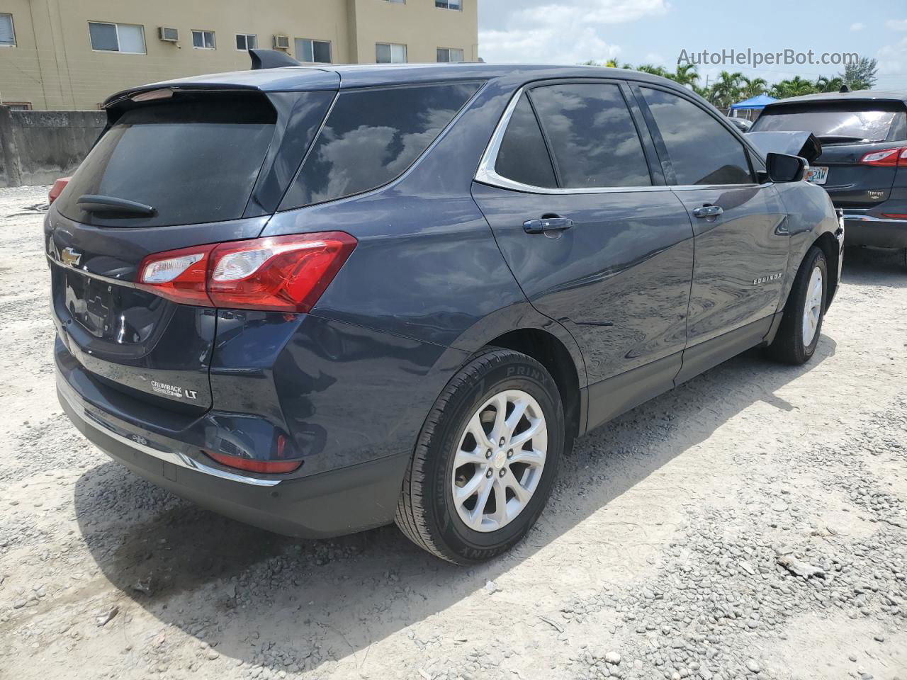 2018 Chevrolet Equinox Lt Синий vin: 3GNAXJEV7JS579144