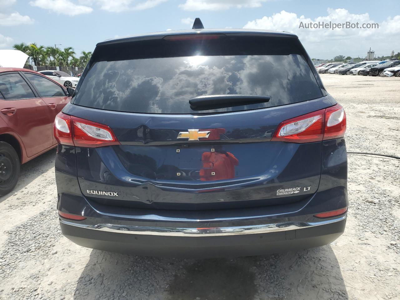 2018 Chevrolet Equinox Lt Синий vin: 3GNAXJEV7JS579144