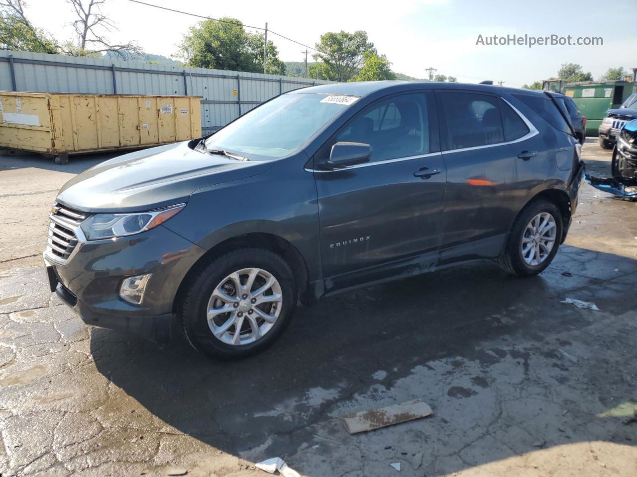 2018 Chevrolet Equinox Lt Gray vin: 3GNAXJEV7JS639245