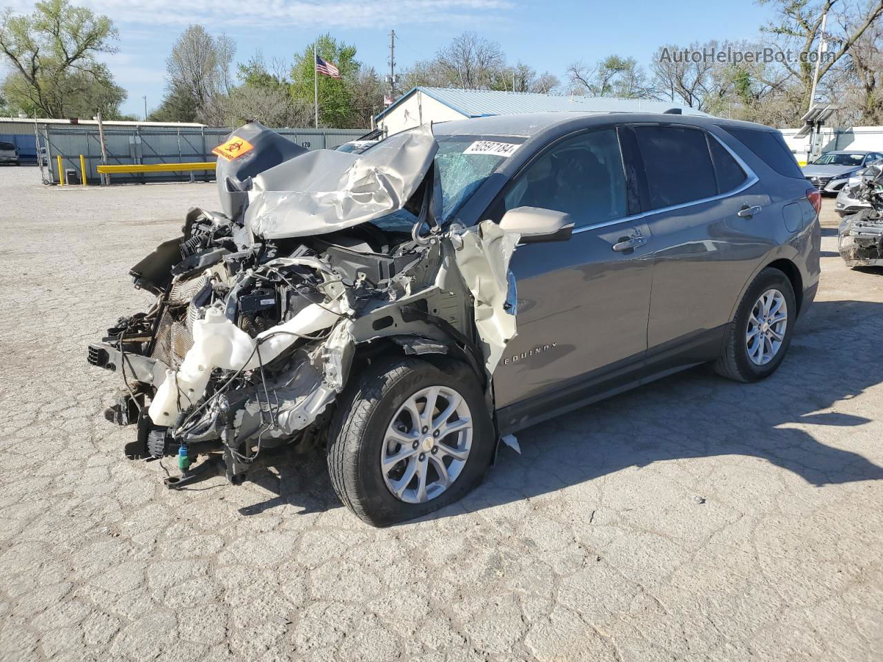 2018 Chevrolet Equinox Lt Charcoal vin: 3GNAXJEV7JS646308