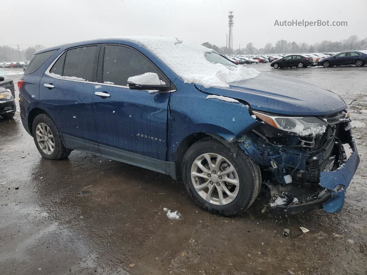 2019 Chevrolet Equinox Lt Blue vin: 3GNAXJEV7KL330919