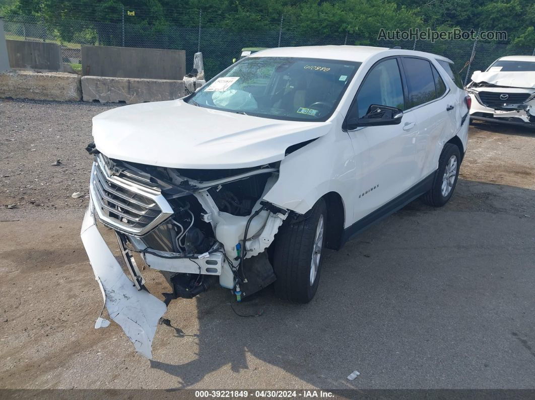 2019 Chevrolet Equinox Lt White vin: 3GNAXJEV7KS610880