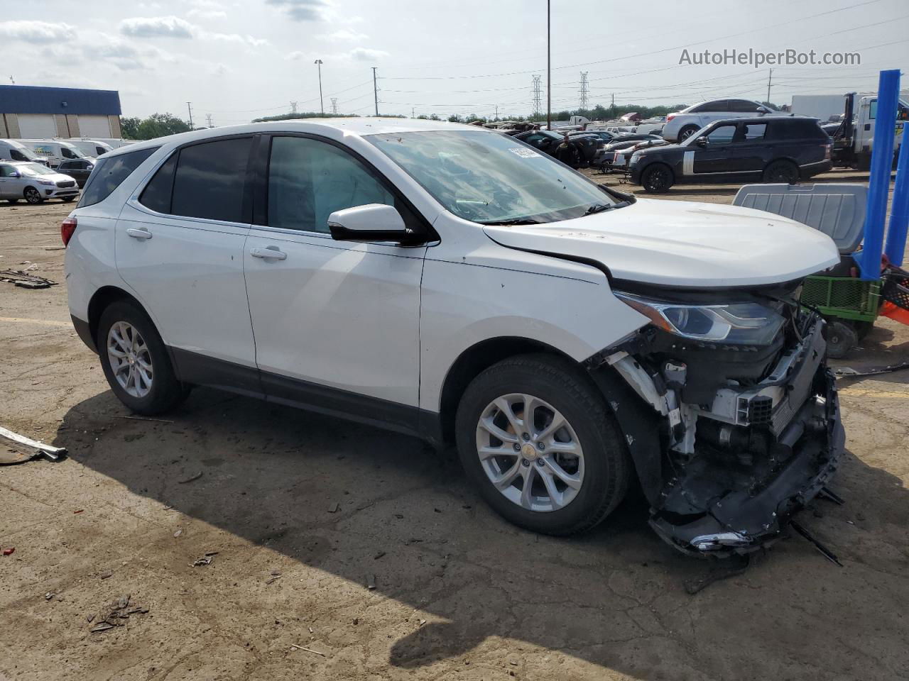 2019 Chevrolet Equinox Lt Белый vin: 3GNAXJEV7KS650196