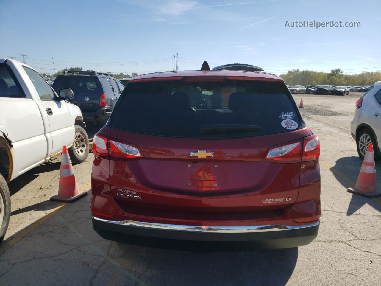 2018 Chevrolet Equinox Lt Burgundy vin: 3GNAXJEV8JS568539