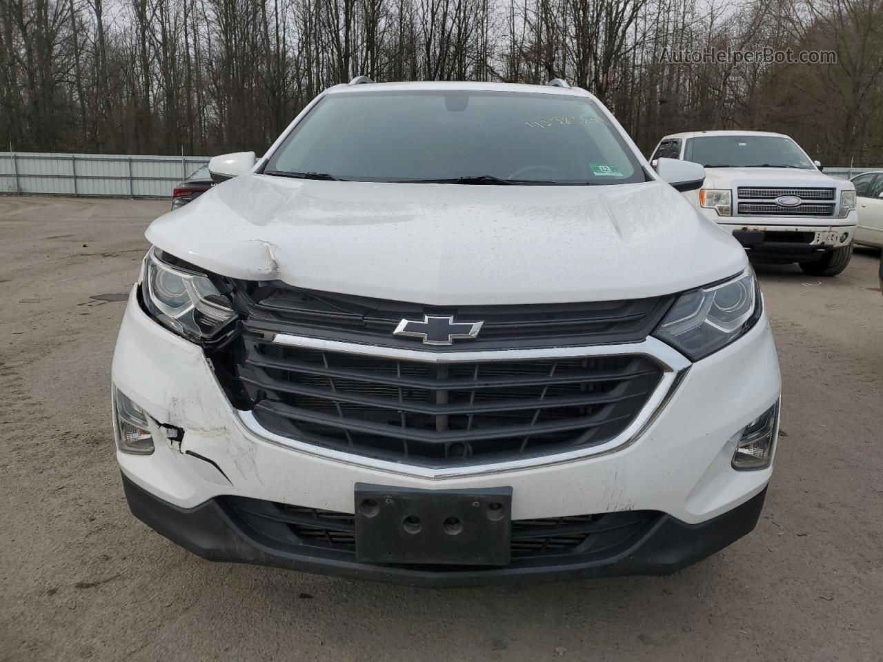 2018 Chevrolet Equinox Lt White vin: 3GNAXJEV9JL413282