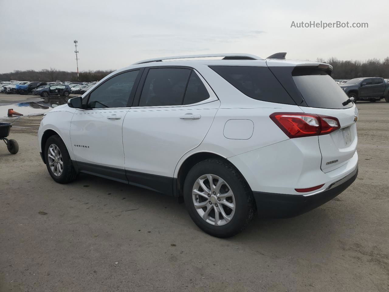 2018 Chevrolet Equinox Lt White vin: 3GNAXJEV9JL413282