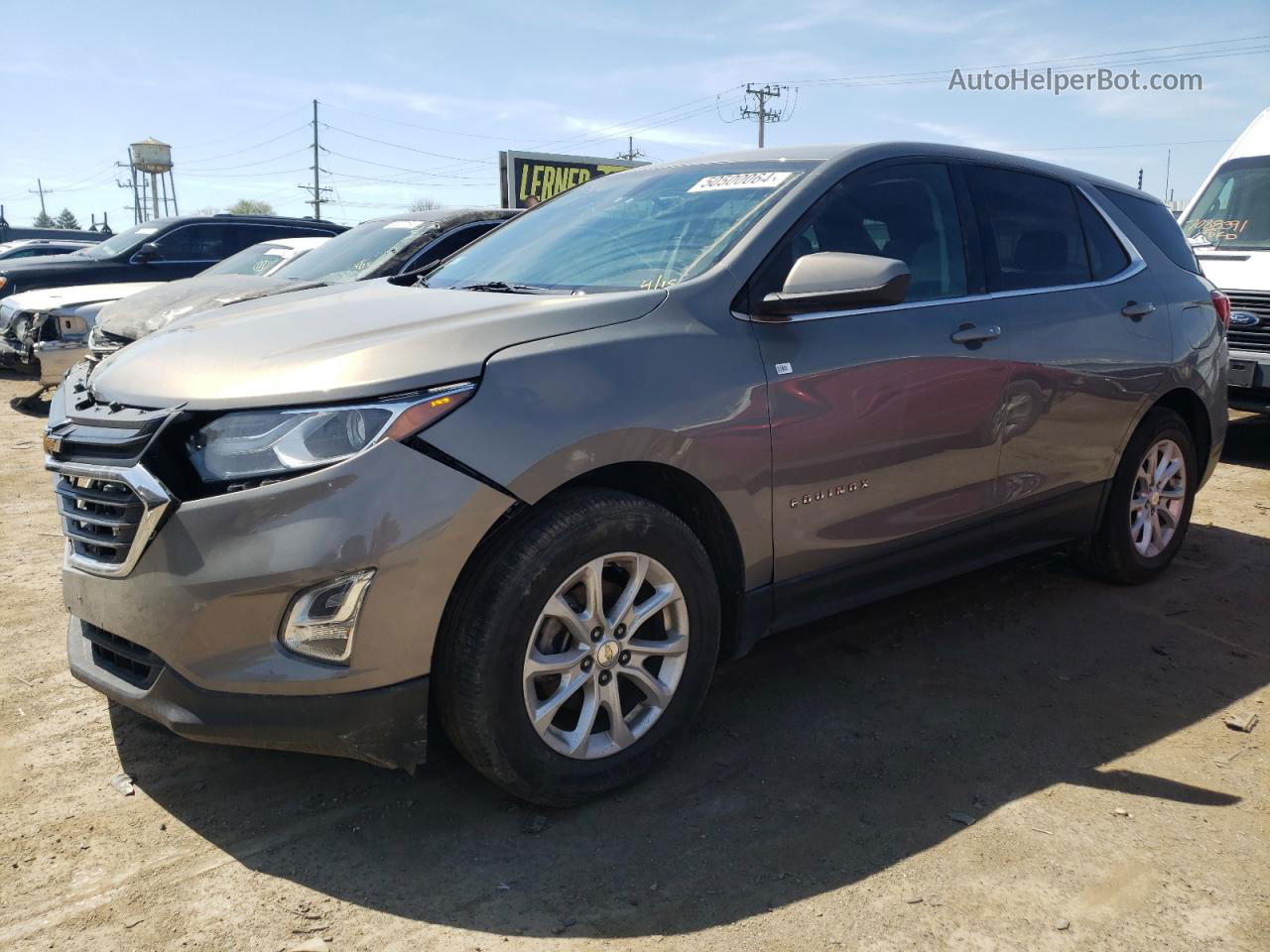 2018 Chevrolet Equinox Lt Gray vin: 3GNAXJEV9JS546565