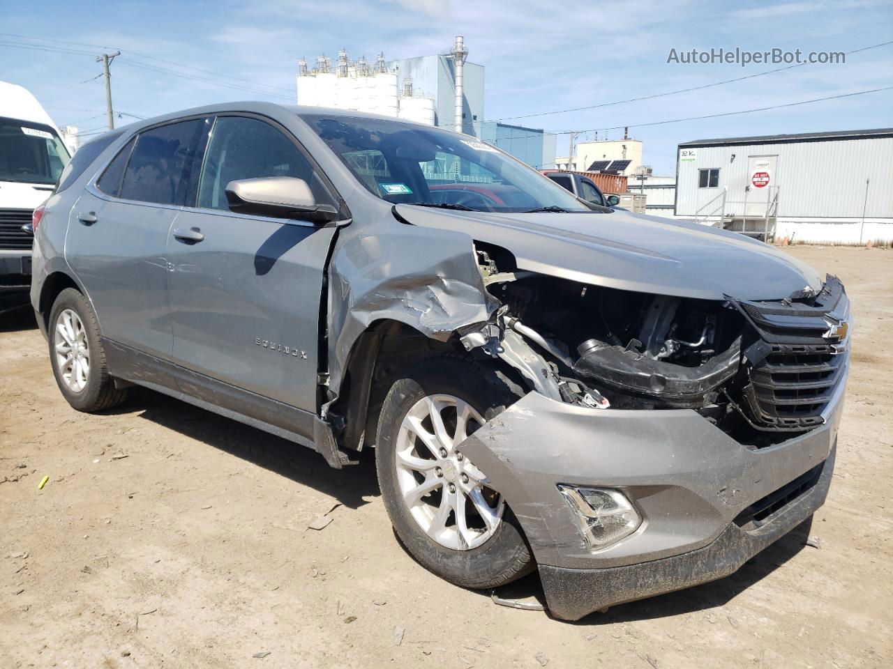 2018 Chevrolet Equinox Lt Gray vin: 3GNAXJEV9JS546565