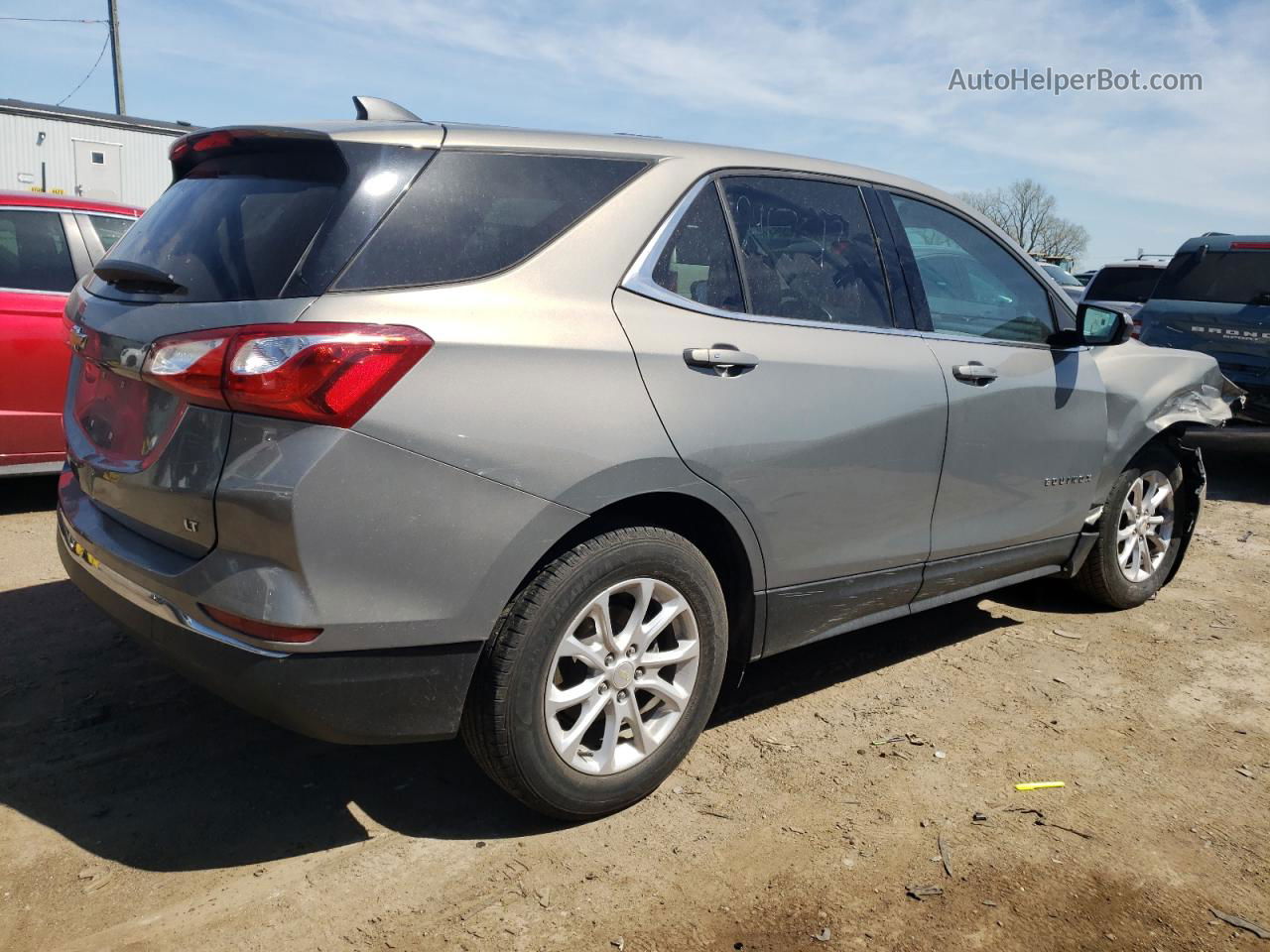 2018 Chevrolet Equinox Lt Gray vin: 3GNAXJEV9JS546565