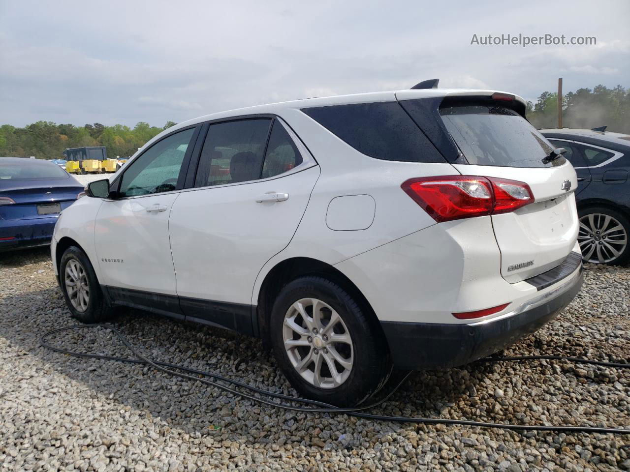 2018 Chevrolet Equinox Lt White vin: 3GNAXJEV9JS548817