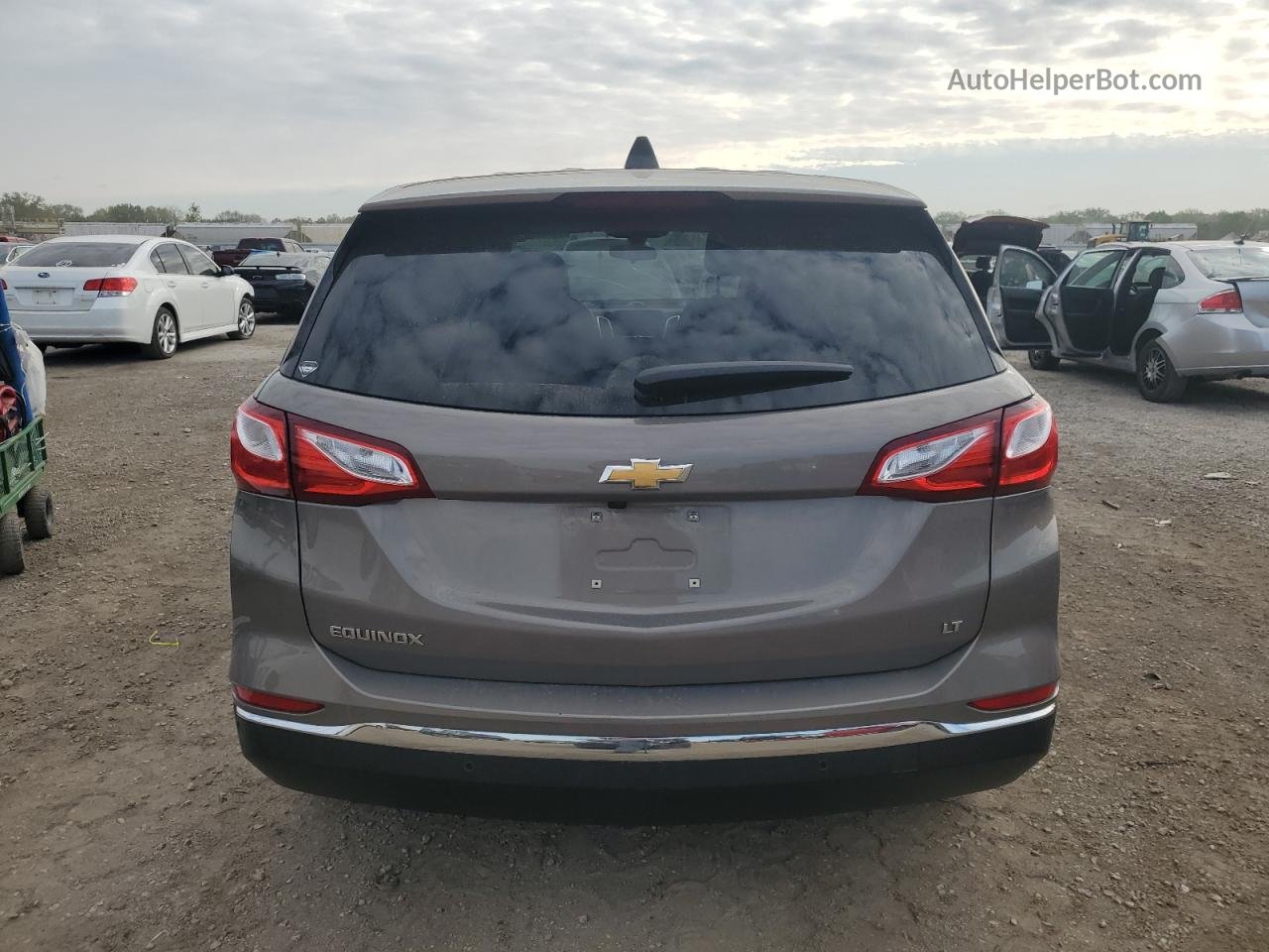 2018 Chevrolet Equinox Lt Tan vin: 3GNAXJEVXJL115386