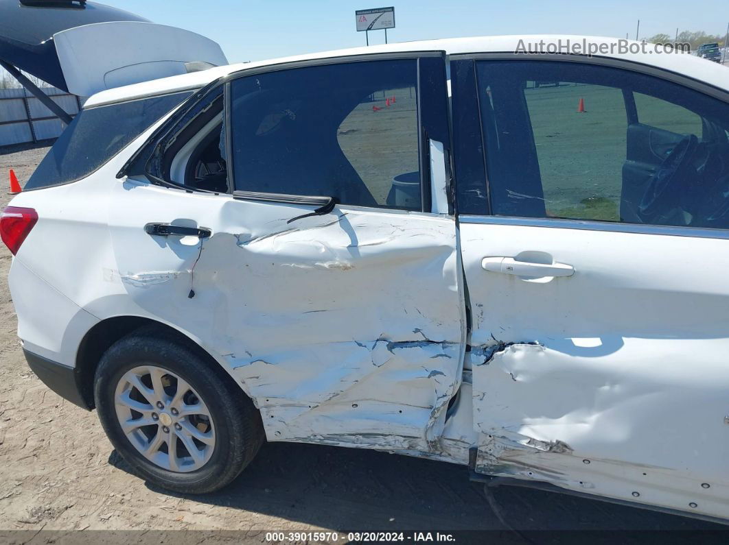 2018 Chevrolet Equinox Lt White vin: 3GNAXJEVXJS565836