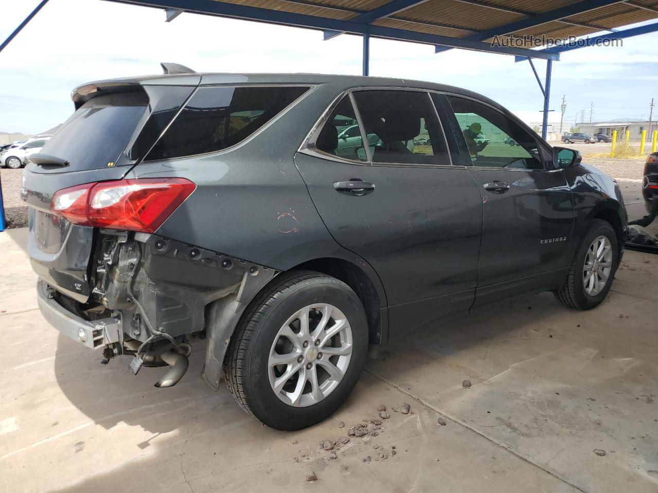 2018 Chevrolet Equinox Lt Gray vin: 3GNAXJEVXJS568560