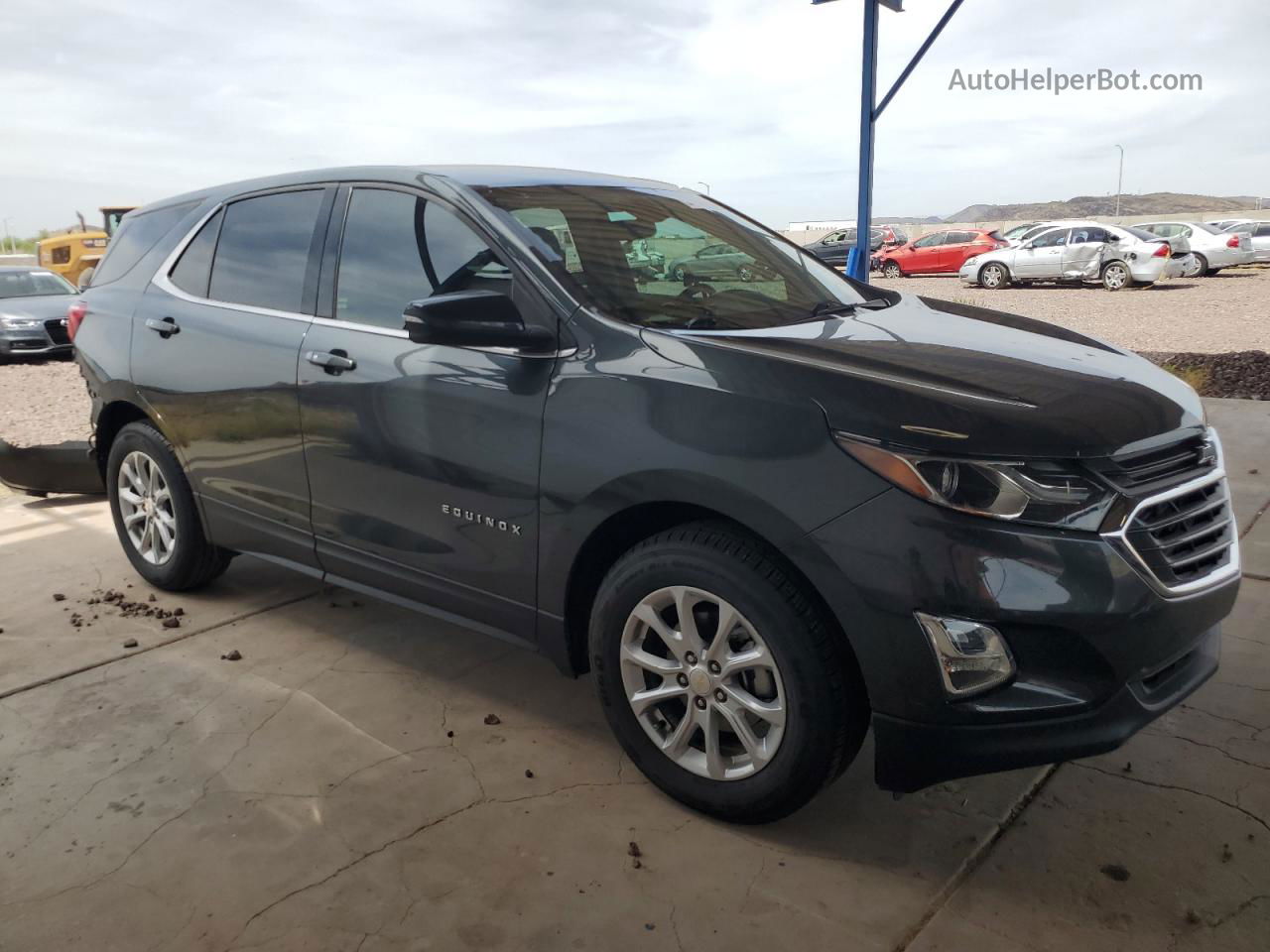 2018 Chevrolet Equinox Lt Gray vin: 3GNAXJEVXJS568560