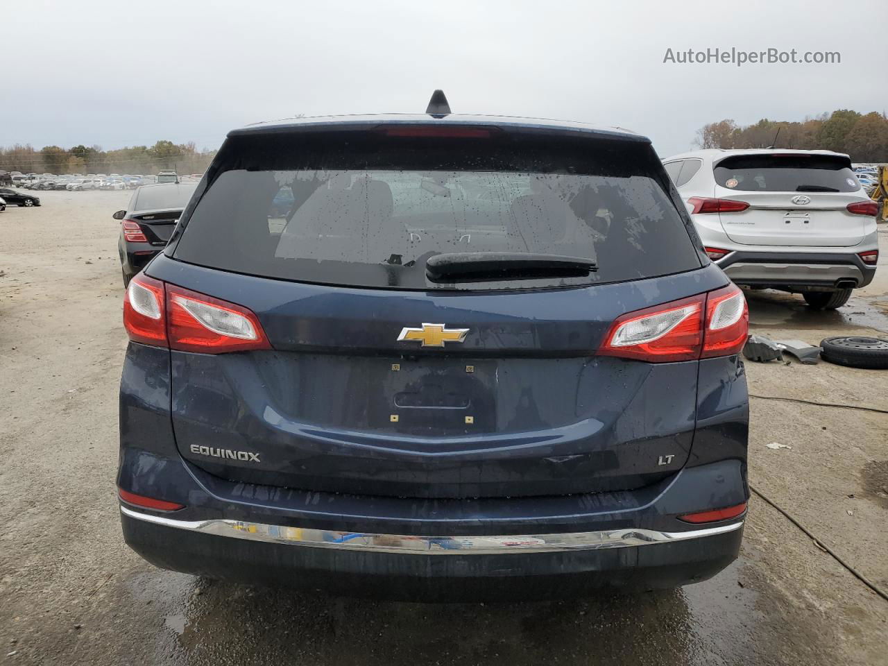 2018 Chevrolet Equinox Lt Синий vin: 3GNAXJEVXJS609978