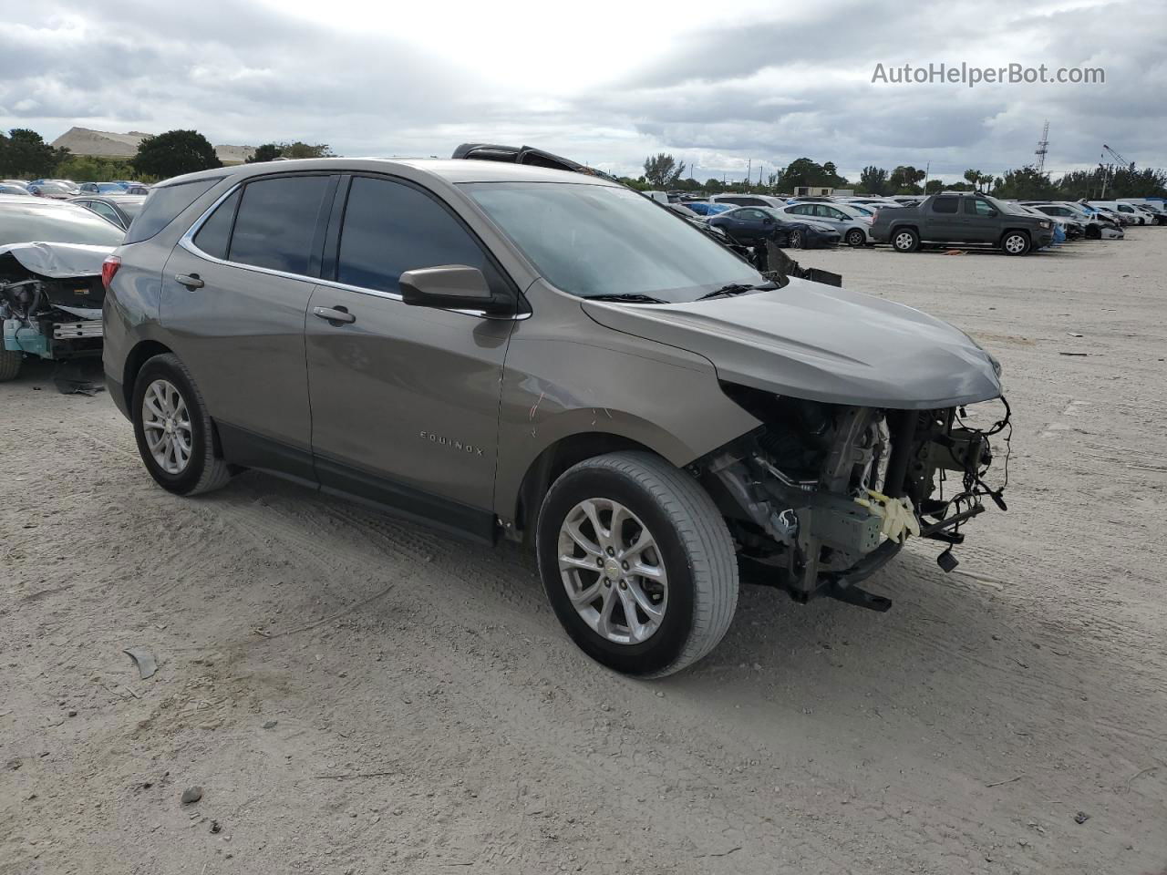 2018 Chevrolet Equinox Lt Серый vin: 3GNAXJEVXJS610368