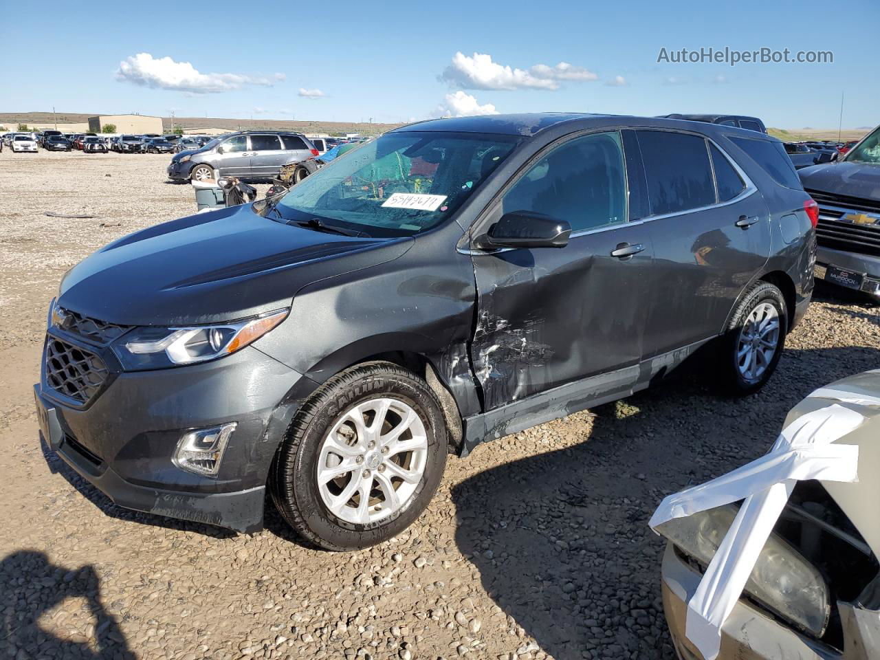 2018 Chevrolet Equinox Lt Угольный vin: 3GNAXJEVXJS643869