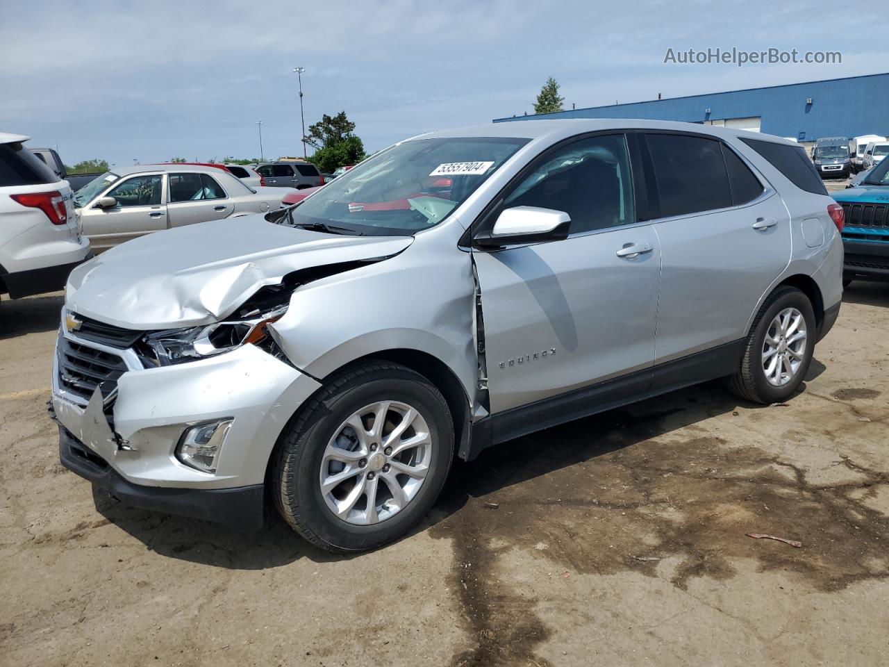 2020 Chevrolet Equinox Lt Серебряный vin: 3GNAXJEVXLS522990