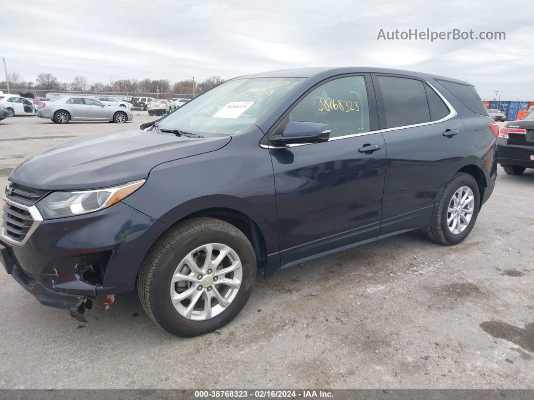 2019 Chevrolet Equinox Lt Синий vin: 3GNAXKEV0KL105389