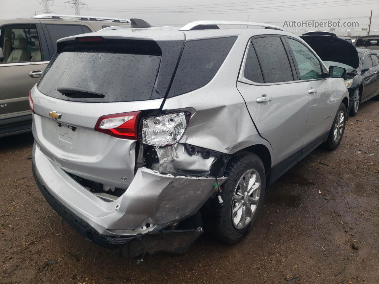 2019 Chevrolet Equinox Lt Silver vin: 3GNAXKEV0KS533517