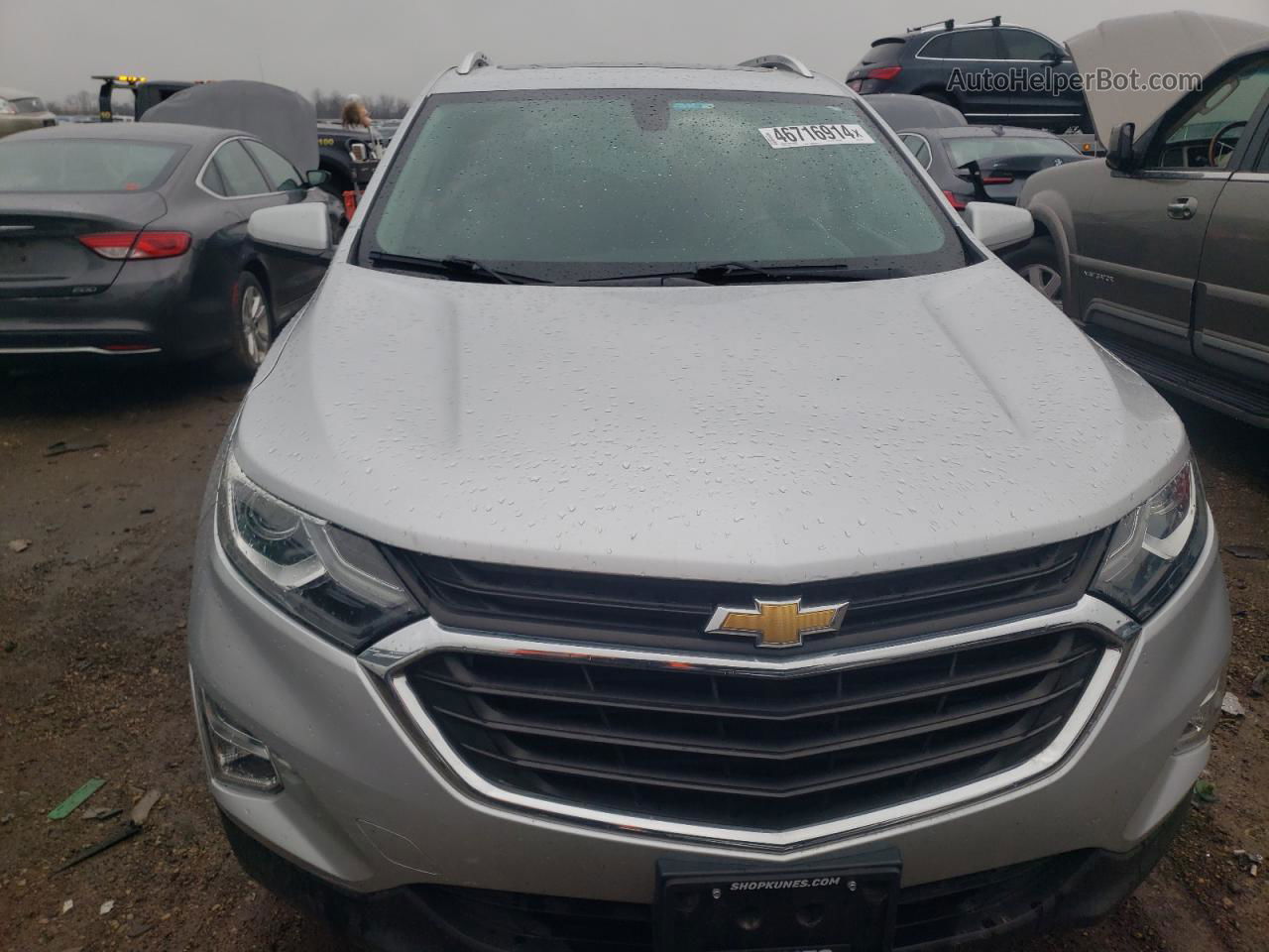 2019 Chevrolet Equinox Lt Серебряный vin: 3GNAXKEV0KS533517