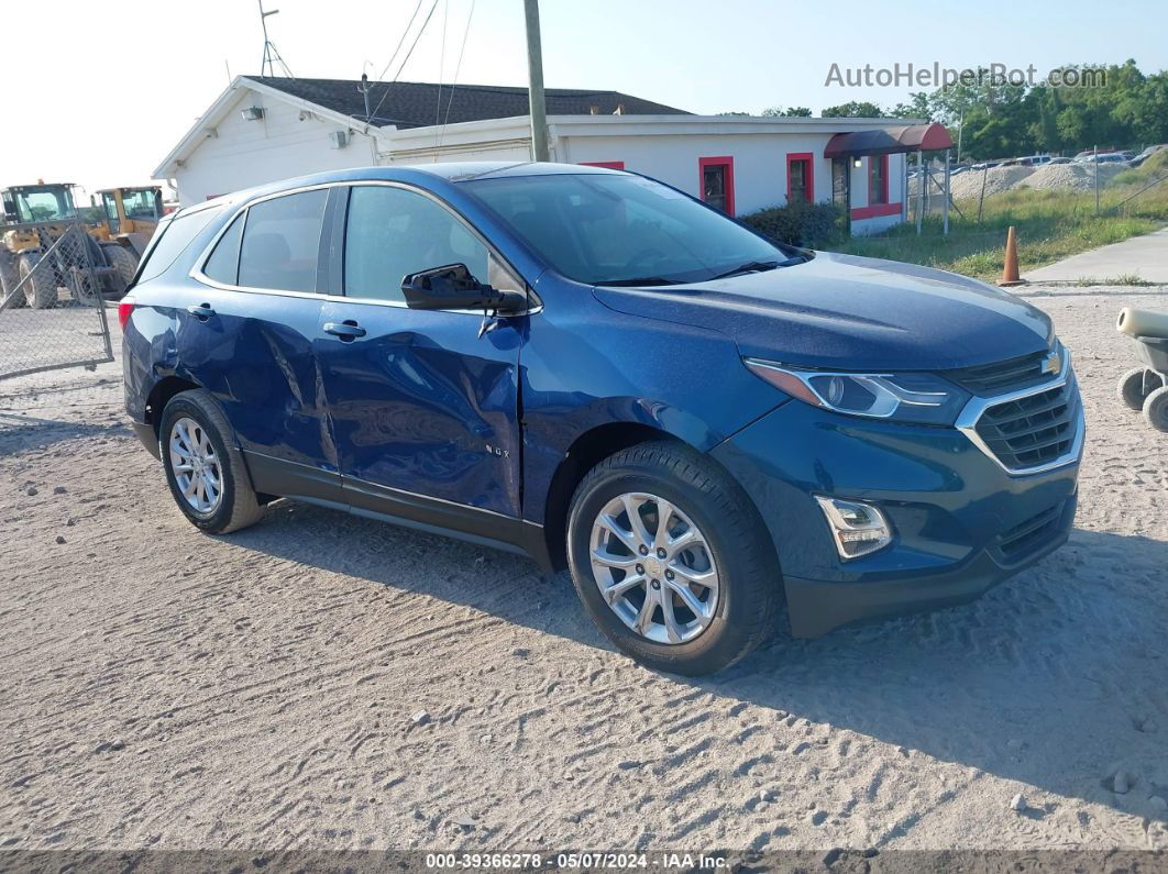 2020 Chevrolet Equinox Fwd Lt 1.5l Turbo Blue vin: 3GNAXKEV0LL116054