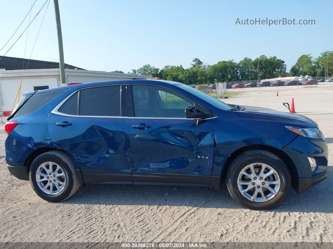 2020 Chevrolet Equinox Fwd Lt 1.5l Turbo Blue vin: 3GNAXKEV0LL116054