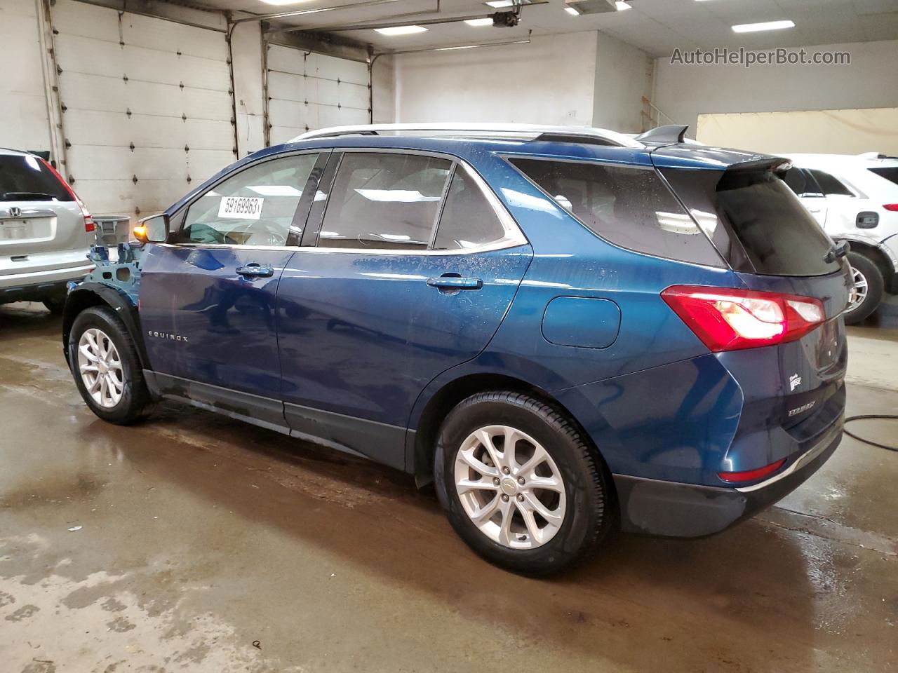 2019 Chevrolet Equinox Lt Синий vin: 3GNAXKEV1KL230353