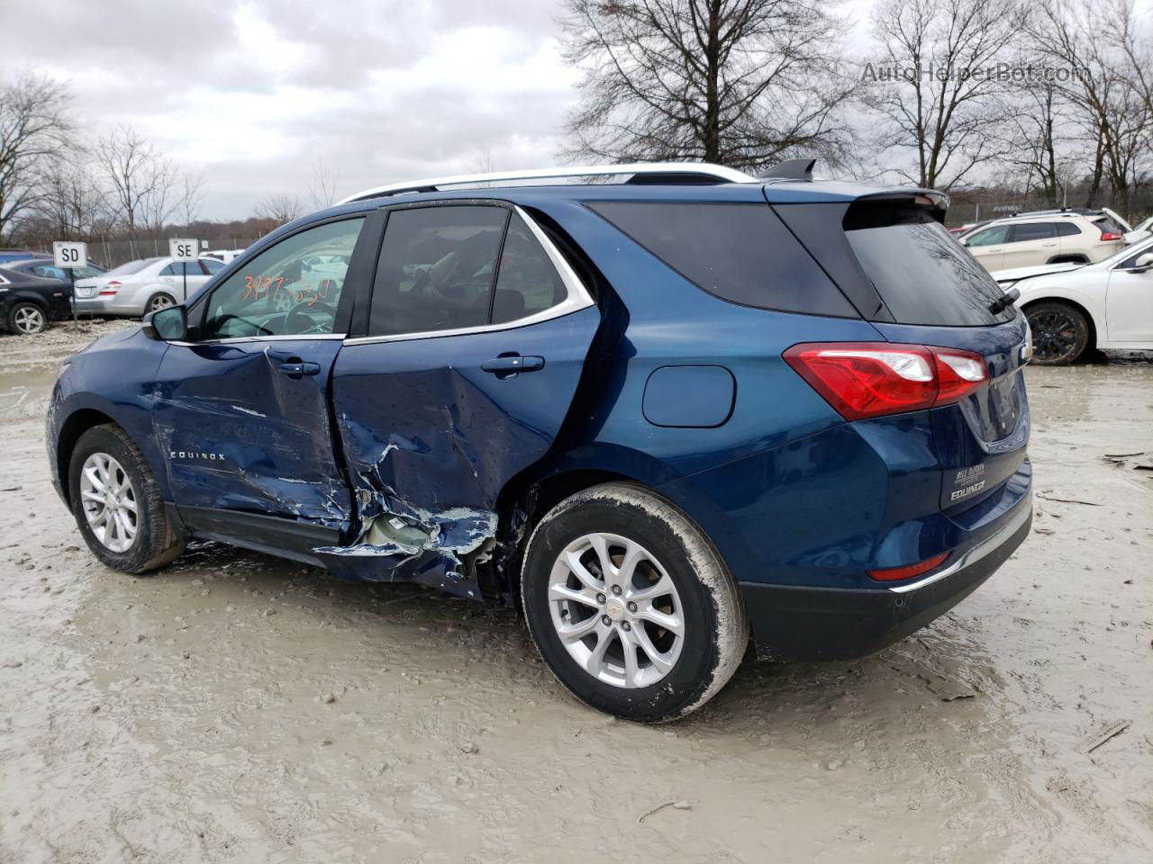 2019 Chevrolet Equinox Lt Blue vin: 3GNAXKEV1KL394492