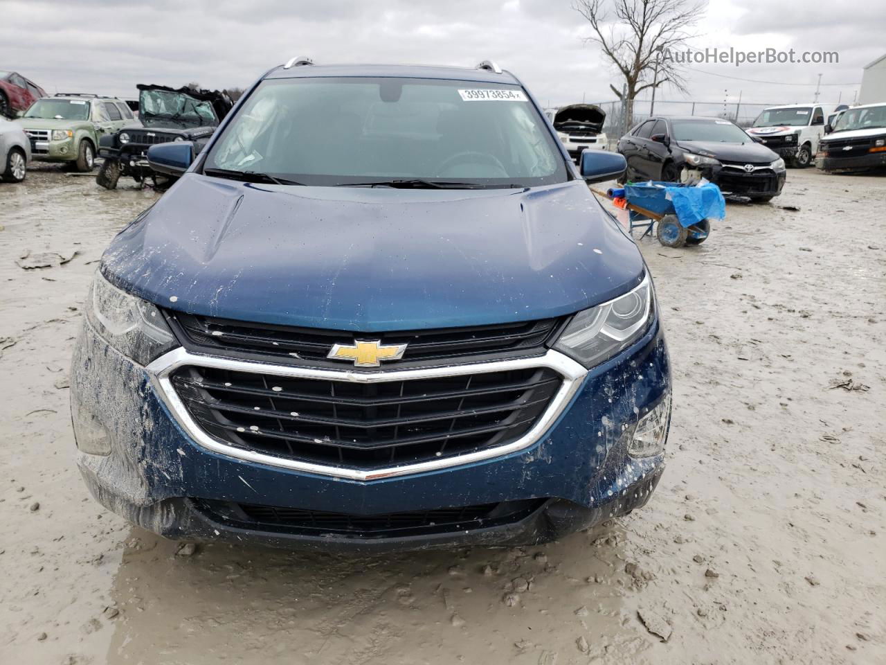 2019 Chevrolet Equinox Lt Синий vin: 3GNAXKEV1KL394492