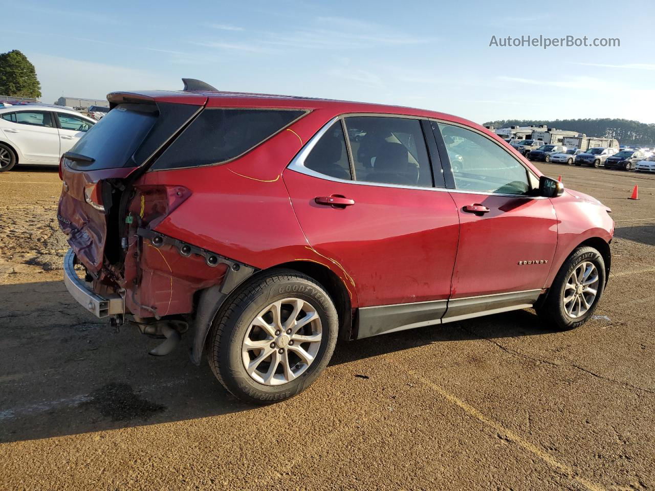 2019 Chevrolet Equinox Lt Красный vin: 3GNAXKEV1KS674175