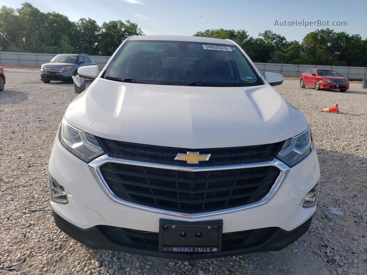 2019 Chevrolet Equinox Lt White vin: 3GNAXKEV2KS638009