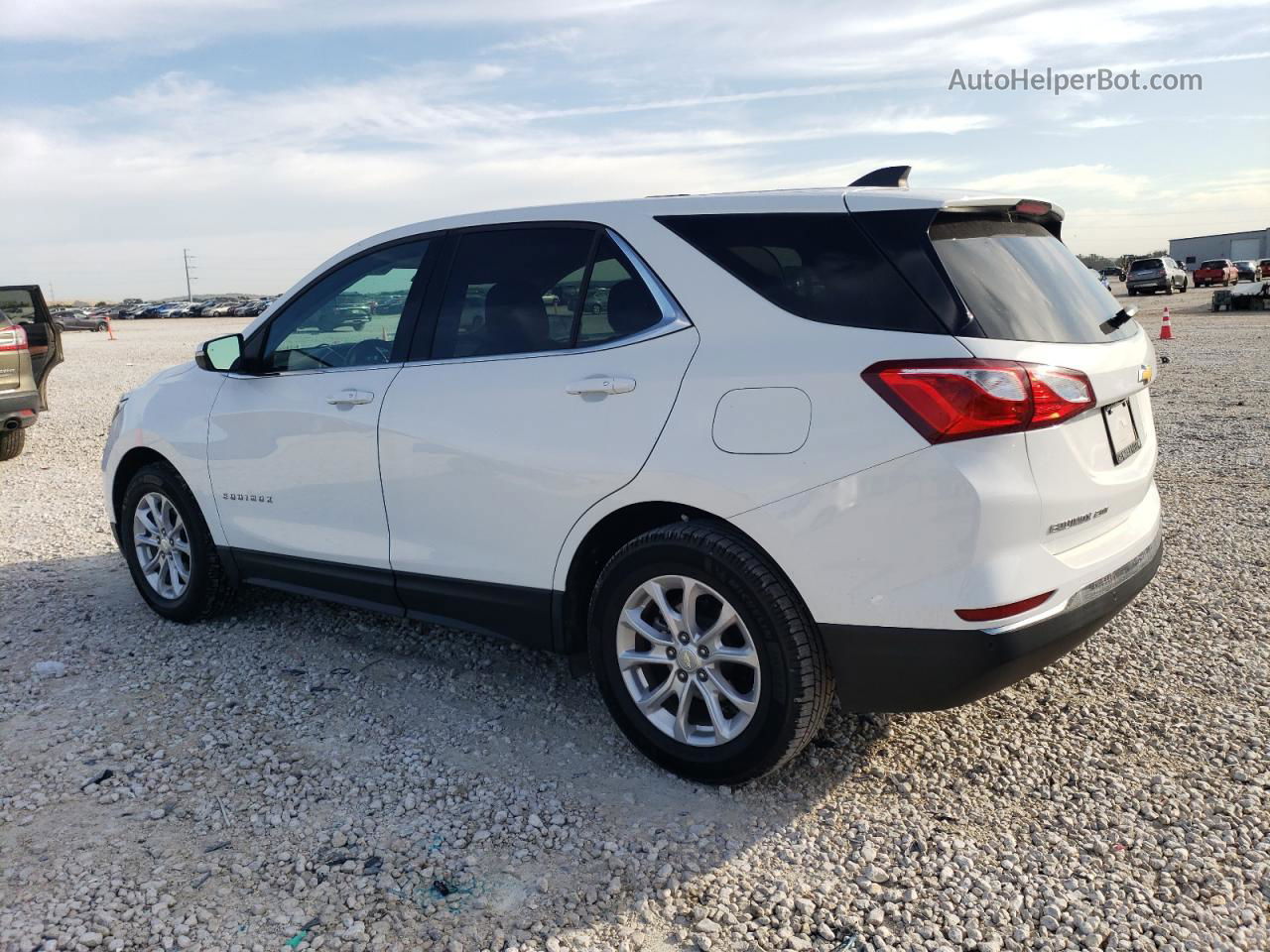 2019 Chevrolet Equinox Lt White vin: 3GNAXKEV2KS638009