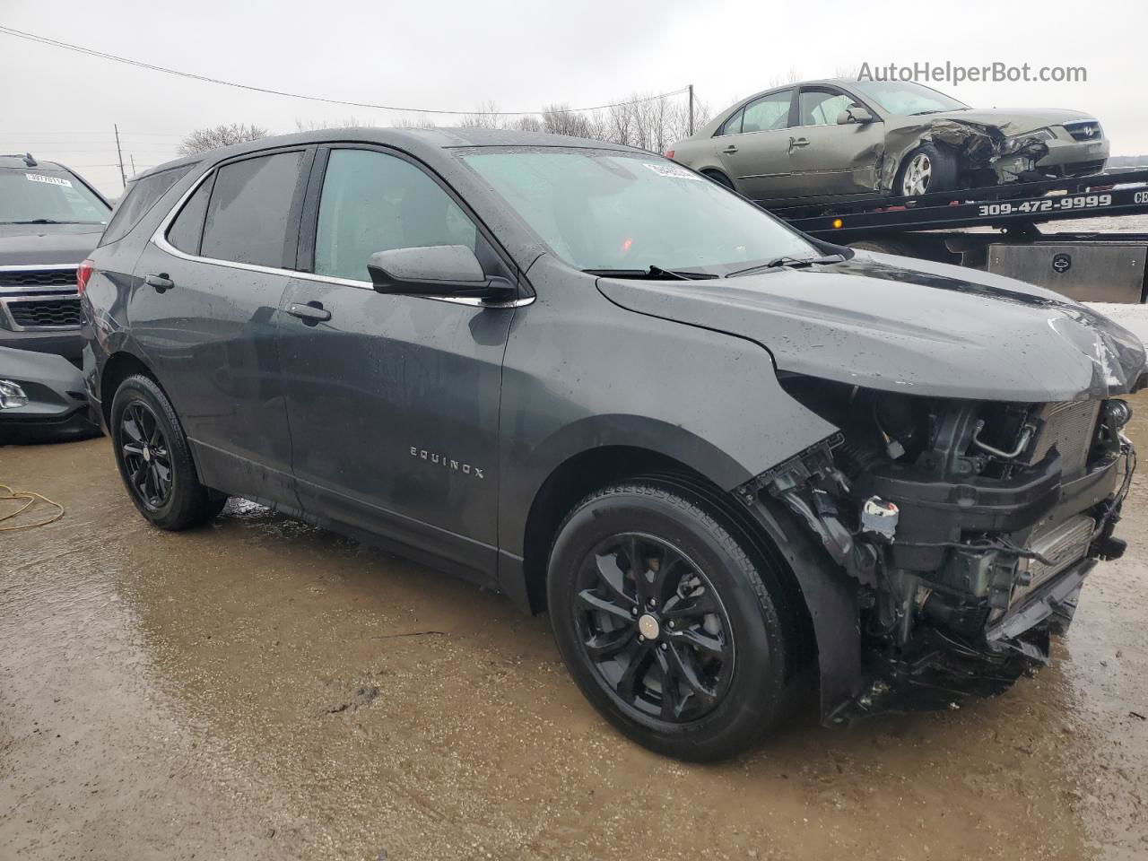 2020 Chevrolet Equinox Lt Серый vin: 3GNAXKEV2LL259765