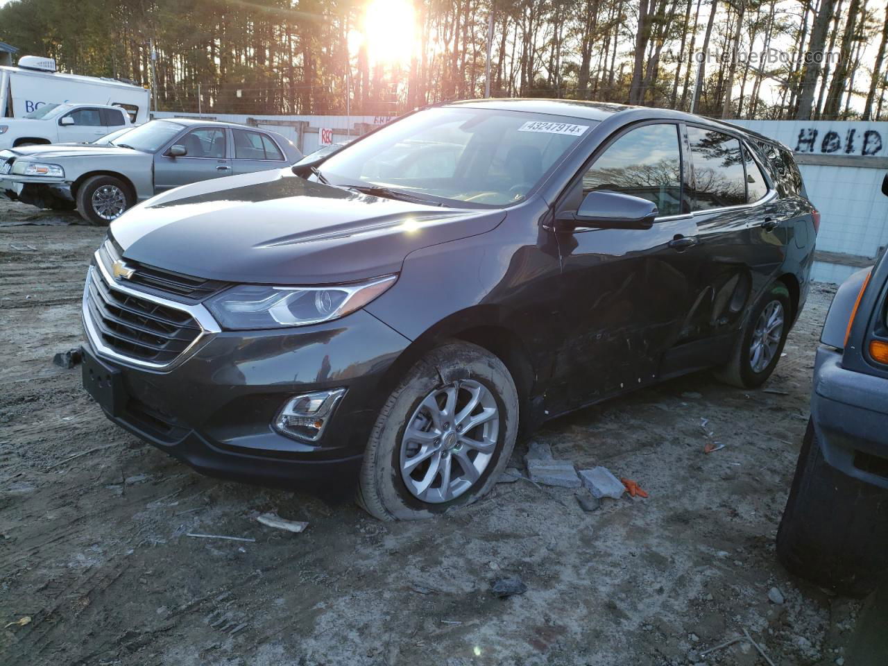 2019 Chevrolet Equinox Lt Gray vin: 3GNAXKEV4KS638626