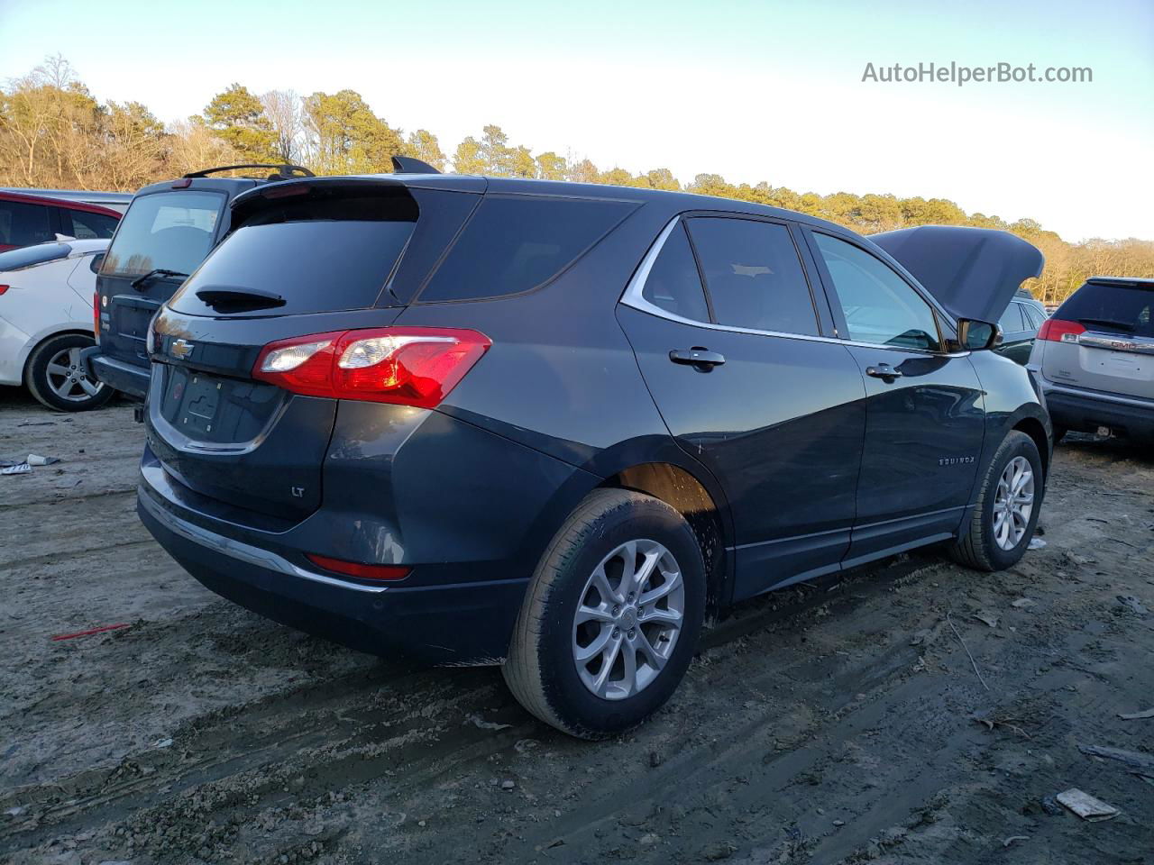 2019 Chevrolet Equinox Lt Gray vin: 3GNAXKEV4KS638626