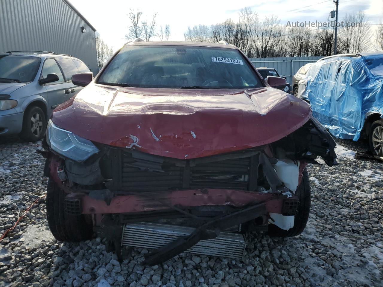 2019 Chevrolet Equinox Lt Red vin: 3GNAXKEV5KS617218