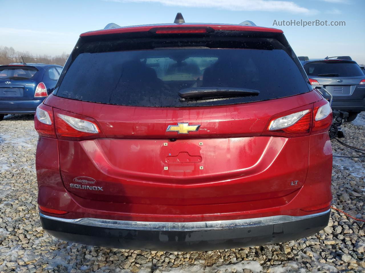 2019 Chevrolet Equinox Lt Red vin: 3GNAXKEV5KS617218