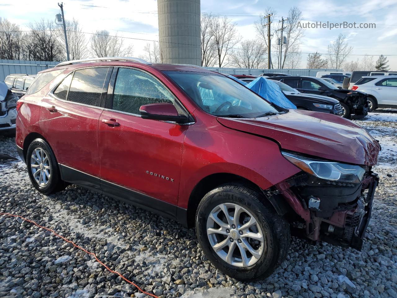 2019 Chevrolet Equinox Lt Red vin: 3GNAXKEV5KS617218