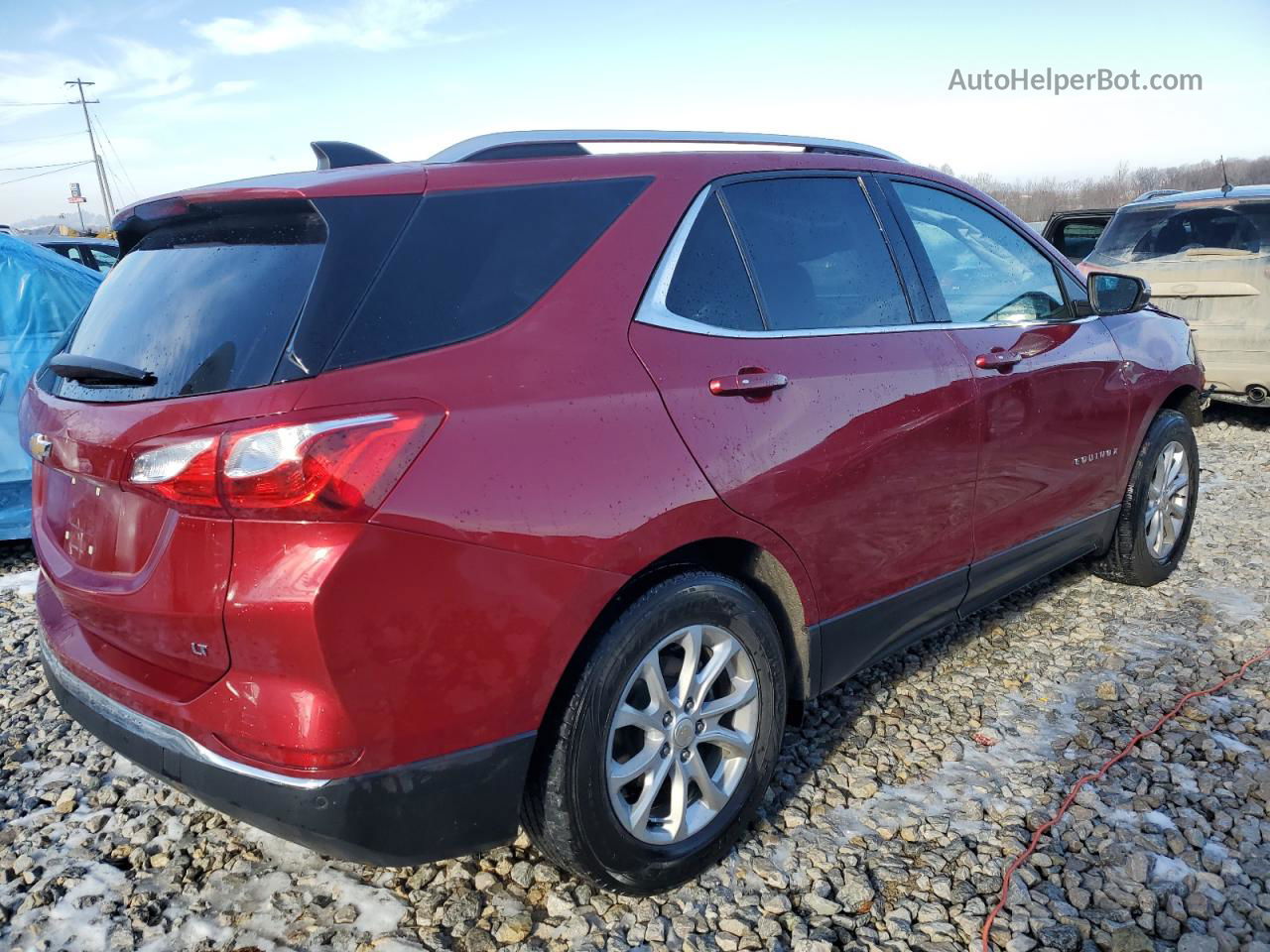 2019 Chevrolet Equinox Lt Red vin: 3GNAXKEV5KS617218