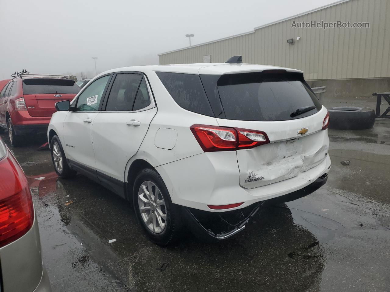 2019 Chevrolet Equinox Lt White vin: 3GNAXKEV5KS621771